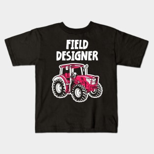 tractor boys kids cool dudes driving tractor Kids T-Shirt